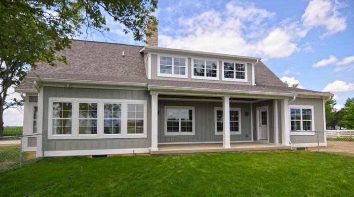 ICH Builders Mt. Sterling residence custom build showing the front of the house
